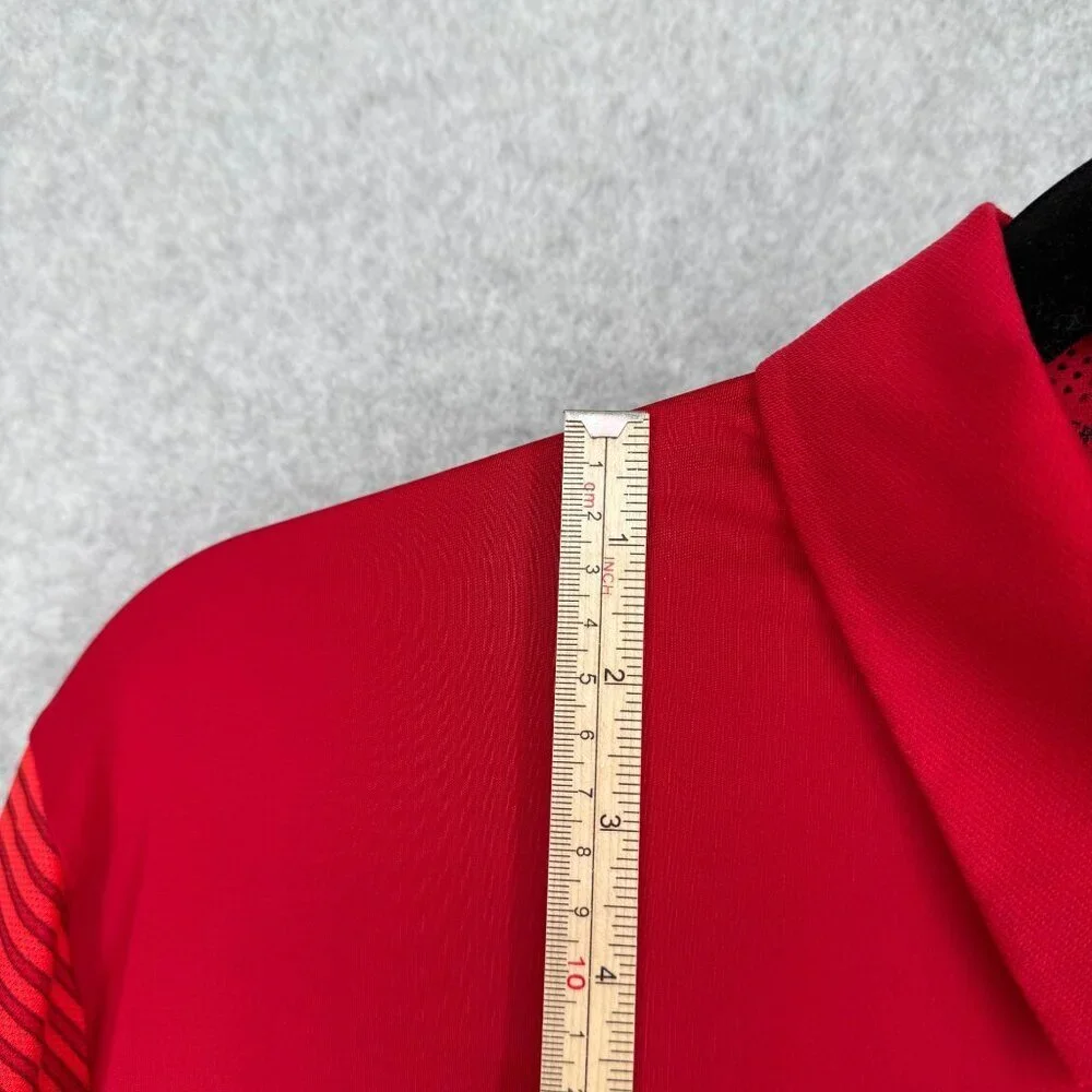 Nike Mens Trajectory Golf Polo Shirt Size XL Tiger Woods Collection Red Sunday